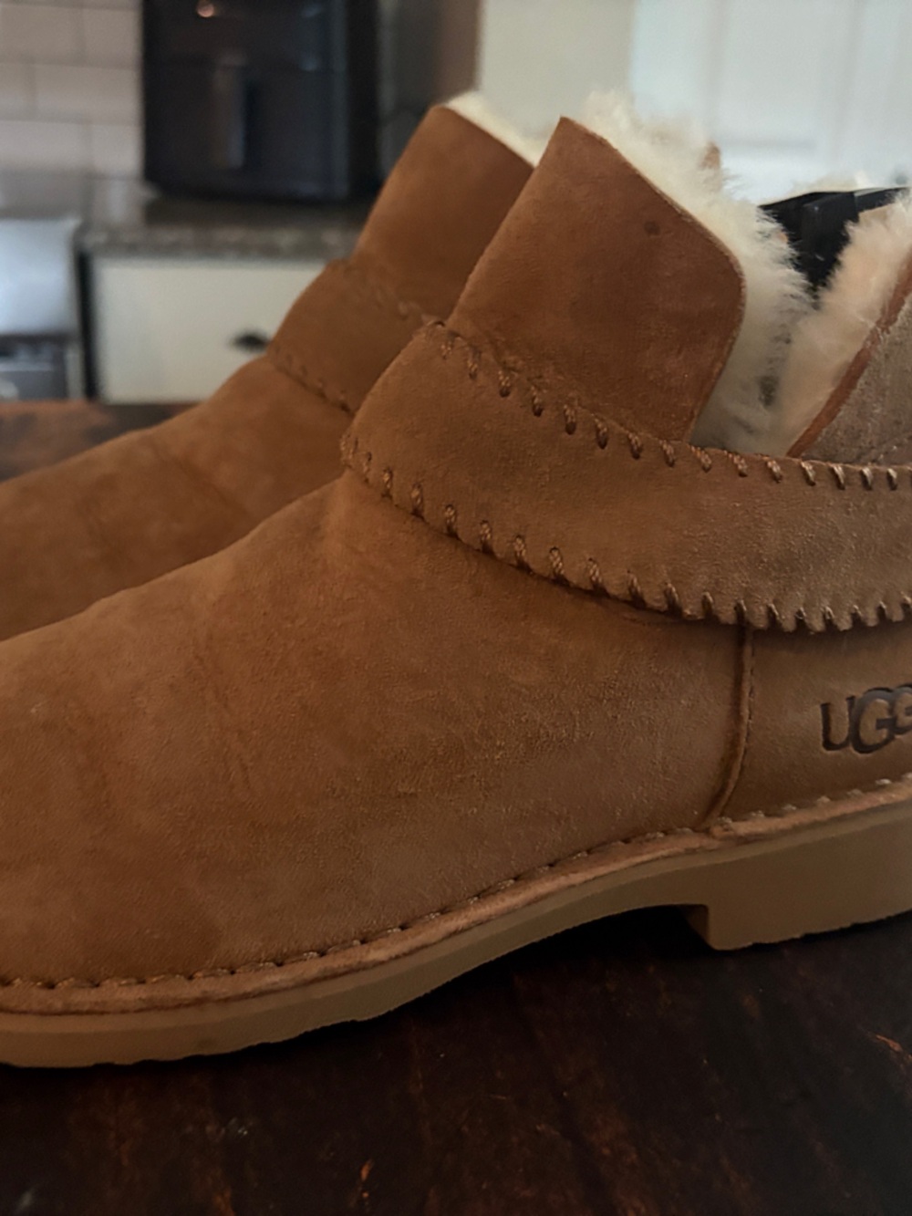 UGG Women's Chestnut Suede Shearling Ankle Boot